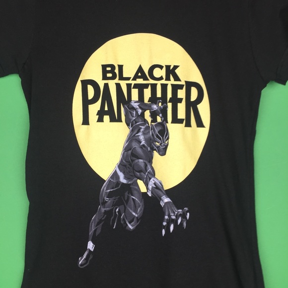 Black Panther Graphic Tee Action Comic Book Cover - Picture 3 of 4